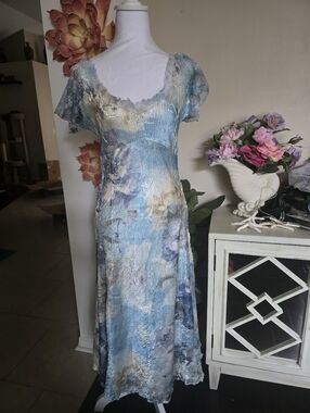 Komarov Crinkle Floral Fairy Dress